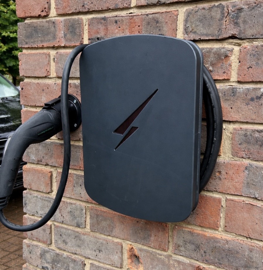 Home EV chargepoint installed by A. Wilson Electrical Services