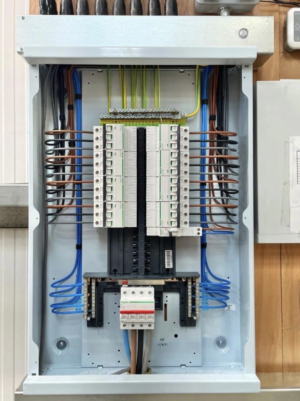 Three-phase distribution boards